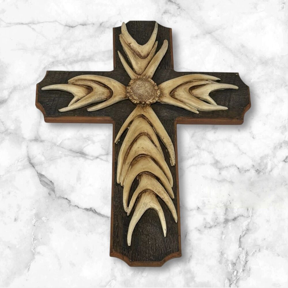 BIG SKY CARVERS Faux Antler Cross 17”